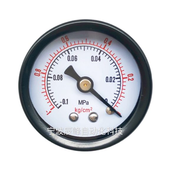 Y40MM Axial Black Electrophoresis Pressure Gauge (-0.1-1 MPa) for Air Compressor Pneumatic Tools, Replaces HVAC Vacuum Pressure Gauges