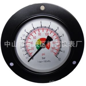 Automotive Tire Pressure Gauge (100mm Dial, 0-1.2 bar / 0-170 psi) for Tire Changers, Replaces Y-100ZT