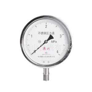 Y150BF Radial Stainless Steel Pressure Gauge (0-4 MPa, 1.6 Precision) for Industrial HVAC Systems