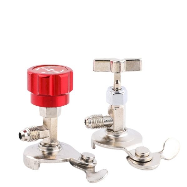Automotive Refrigerant Tap Valve Kit (Various Specifications, Anti-Backflow, Leak-Proof Seal) for R22 R134a R410a Systems - Imagem 3