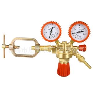 Brass Acetylene Pressure Reducer Regulator (AR-09) with Dual Gauges (EN 562) for Gas Welding & Cutting Systems