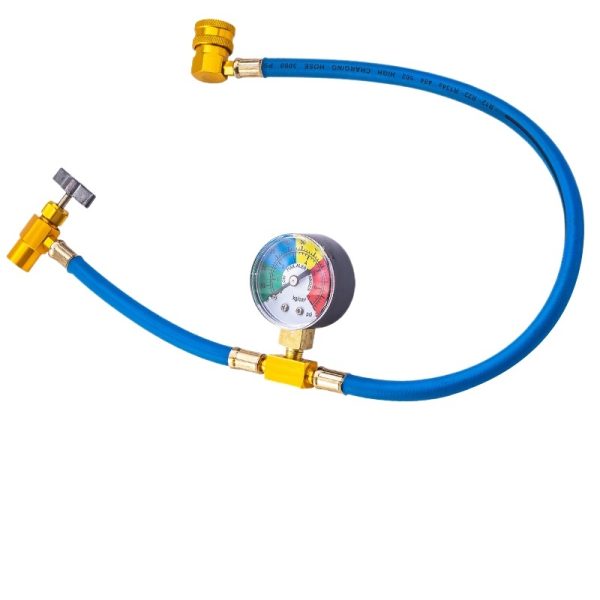 Automotive R134a HVAC Refrigerant Charging Hose Kit with Pressure Gauge (0-250psi) for R12 R22 R134a 404 502 Refrigerants - Изображение 3