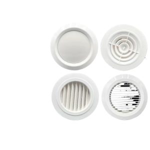 Fresh Air System Vent Grille Circular Exhaust HVAC Louver ABS Air Vent Oblique Louver Ventilation Cover for Fresh Air Systems