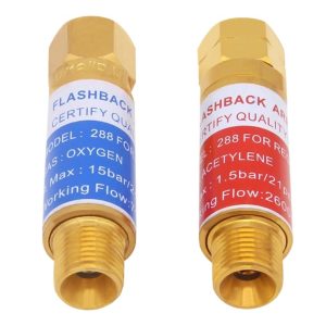Model 288 Oxygen & Acetylene Flashback Arrestors 9/16" Universal Threads for Welding & Cutting Torches