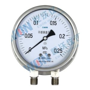 Stainless Steel Differential Pressure Gauge 0-0.25 MPa with DN150 Dial for General Industrial Applications