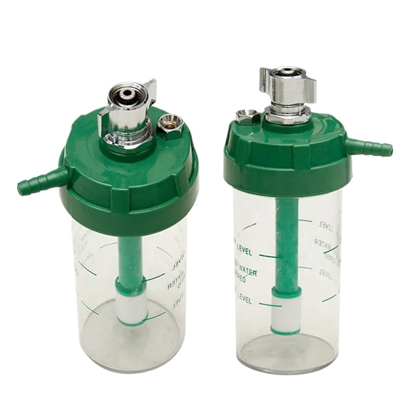 High Temperature Resistant Reusable Oxygen Inhaler Humidifier Bottle Aluminum Alloy Humidifier Cup for Humidifier ATO-1 - Image 3