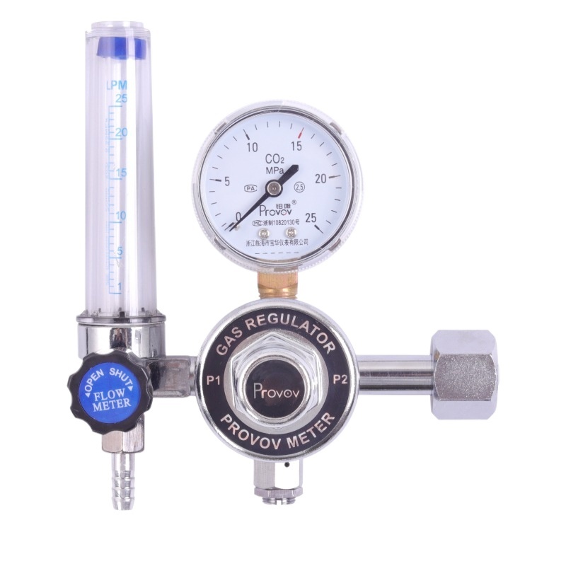 Provov YQT-731L CO2 Gas Regulator with Flow Meter (0-25 LPM) for CO2 Gas Tanks & Welders - Image 2