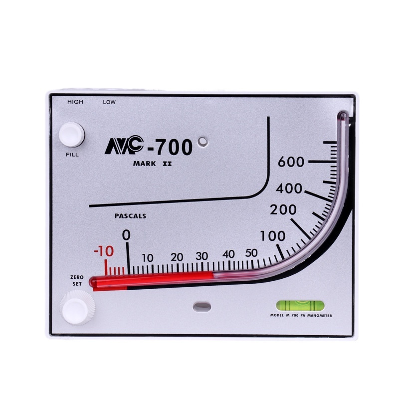 MC-700 Red Oil Differential Pressure Gauge (0-700Pa) for Cleanrooms & Farms, Replaces M 700 PA Manometer - Image 2