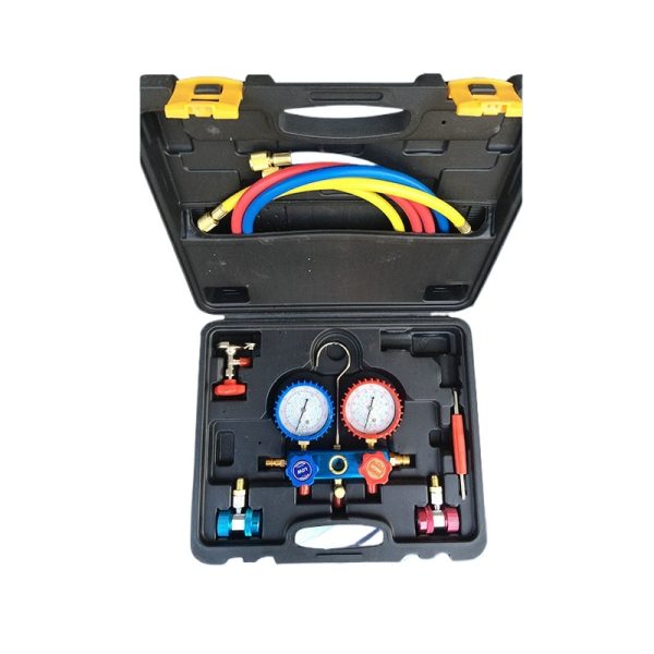 Automotive AC Refrigerant Manifold Gauge Set (0-24, 0-35 Measurement Range, 1.6 Accuracy, 70mm Diameter, 1/8NPT) for HVAC AC Charging and Diagnostic Testing - Imagem 3