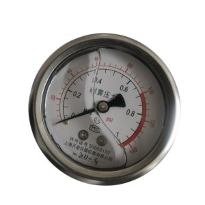 Anti-Vibration Diaphragm Pressure Gauge Y-60 (0-1 MPa, 0-140 psi, Stainless Steel Casing) for HVAC Systems Replaces No. 311-G
