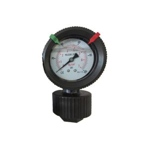 PP Diaphragm Pressure Gauge Y63PP (0-7 kg/cm², 0-100 psi) with G1/2 Internal Thread, Accuracy 1.5, for HVAC Systems