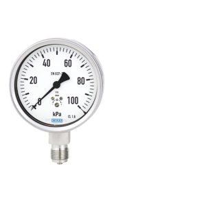 WIKA Diaphragm Pressure Gauge 632.50.100 Series (0-100 kPa, CL 1.6, 316L SS) for Industrial Pressure Monitoring