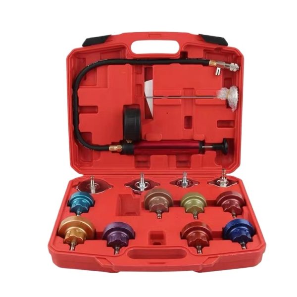 28-Piece Radiator Pressure Tester & Vacuum Coolant Refill Kit (Premium Nylon Material) for Universal Automotive Cooling System Leak Detection and Antifreeze Tool - 이미지 3