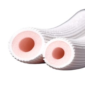 Flame Retardant IXPE Foam Insulation Pipe (13mm, Double Layer Embossed) for HVAC Systems