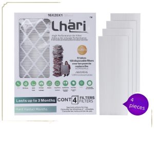 Chari 16x20x1 Pleated Air Filter HVAC AC Furnace Filter Replacement for Air Conditioner System Replaces MERV 12