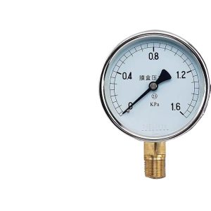 ELECALL YE-100 Diaphragm Capsule Manometer Micro Pressure Gauge up to 1.6 KPa for Water/Oil/Gas Pressure Testing