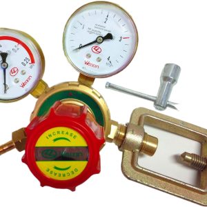 Weixin WX-YQE-03 Acetylene Pressure Reducer (0.01-0.25 MPa) with Dual Gauges for Industrial Use