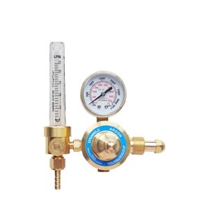 DynaWeld Argon Gas Regulator with Flow Meter (0-25 LPM) for Welding & Industrial Applications, 0-1.6 MPa Outlet Pressure, Replaces 31 Series