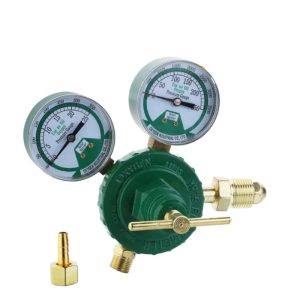 Oxygen Pressure Regulator Gas Reduction Valve (0-3500 PSI, 160 m³/h) for Heavy Duty Welding & Cutting Systems Replaces YQY-07