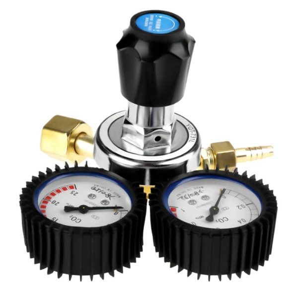 Dual Gauge CO2 Pressure Regulator (2.5-25 MPa Input, 1.25 MPa Output) for CO2 Cylinder HVAC Systems - Gambar 2
