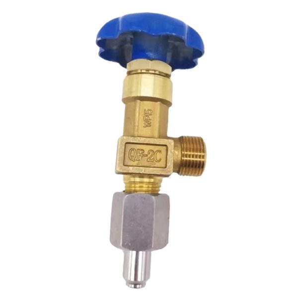Oxygen Cylinder Valve CGA540 Brass Gas Bottle Valve QF-2C for High-Pressure Gas Manifold Lines - รูปภาพ 4