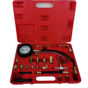 Automotive Fuel Pressure Gauge Kit (0-150PSI, Copper & Iron Probes) for Small Cars, Replaces WD-0003