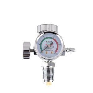 Medical Oxygen Pressure Gauge 0-25 MPa (15 MPa Operation) with PZ19.2 Valve for Medical 2L/4L/10L Oxygen Cylinders, Replaces 2017F382-33