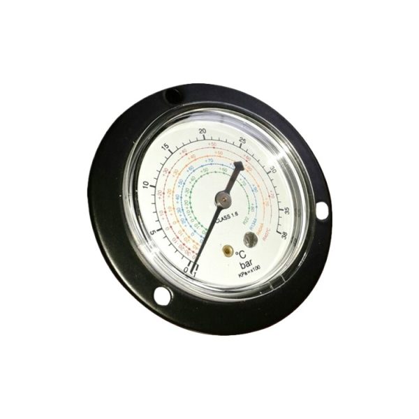Refrigerant Pressure Gauge HVAC Manifold Gauge (R22 R134a R404A R407C) Class 1.6 -1 to 3.8 BAR for Air Conditioning Systems, Replaces YZT Y60ZT -1~3.8BAR