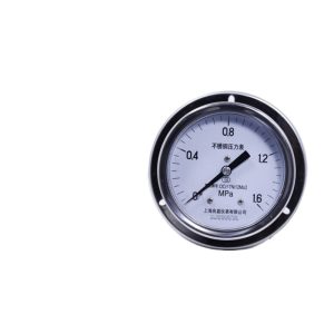 Luoshi Y153-B-F Stainless Steel Pressure Gauge (0-1.6 MPa) for Industrial HVAC Applications