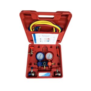 Professional R410A Dual Manifold Gauge Set (0-500PSI, 1.6 Accuracy) for HVAC AC Refrigerant Charging and Diagnostics for HVAC AC Refrigerant Charging and Diagnostics