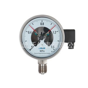 Stainless Steel Electrical Contact Pressure Gauge YXC-100H 1.6MPa for HVAC Systems Replaces YXC-100BF