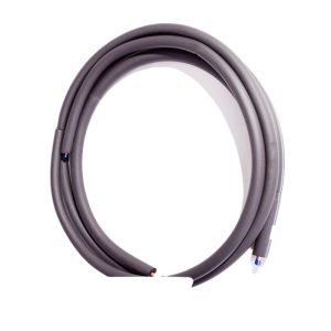 Copper Refrigerant Line Set 6.35*0.6/9.52*0.6, 3m Length, Pre-insulated for 1HP HVAC Systems, Durable, Pressure-Resistant, Replaceable