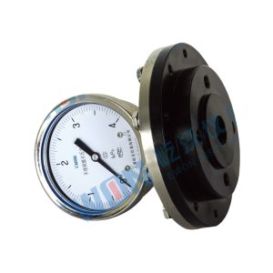 Anticorrosive Flange Diaphragm Pressure Gauge YPF-150HF (0-25KPA) by EWON for Industrial HVAC Systems Replaces SY190831021