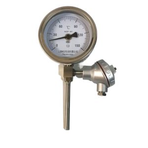 Bi-metallic Temperature Gauge WSSP-481 Universal Stainless Steel Thermometer for Industrial Temp Monitoring