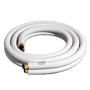 Embossed Copper HVAC Line Set (6.35*0.6+12.7*0.6) for 1.5hp 2hp Inverter Air Conditioner Outdoor Unit, 3m-30m Length, Compatible with Yidou & Universal AC Systems