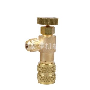 HVAC Refrigerant Charging Valve (R410A) with 5/16" Male to 5/16" Female Angled Connector for R410A Systems