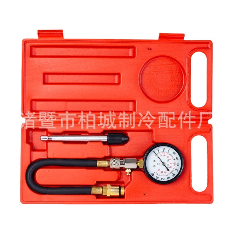 Automotive Engine Cylinder Pressure Gauge Kit (0-300 PSI / 0-20 Bar) for Gasoline, Motorcycle, Car Engine Compression Test - Image 2