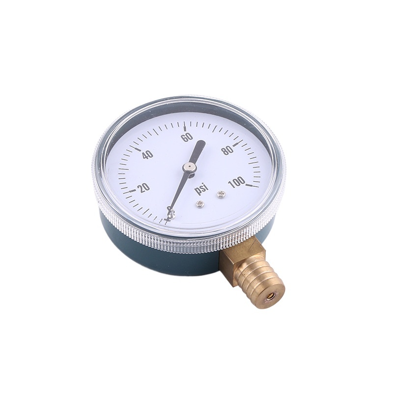 Radial Screw-in Pressure Gauge (68mm Diameter, 0-100psi) with Copper Connector and Acrylic Surface for HVAC Systems Y68D - Image 3