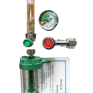 Medical Oxygen Regulator Flowmeter Oxygen Inhaler with Filter for Oxygen Tanks 0-10L/Min 200kg/cm²