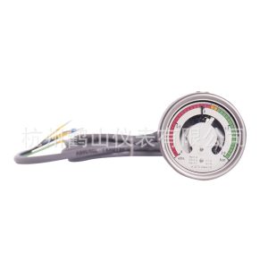 He Shan SF6 Density Monitor Pressure Gauge (0-2.0 bar, 1.5 Class Accuracy) Analog Type for HVAC Systems