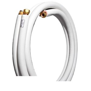Corrosion-Resistant Threaded Copper AC Connection Pipe (9.52x0.6+15.88x0.7mm) for 3 HP Units, 3m Length, Universal Fit for HVAC Systems, Easy Flare Installation