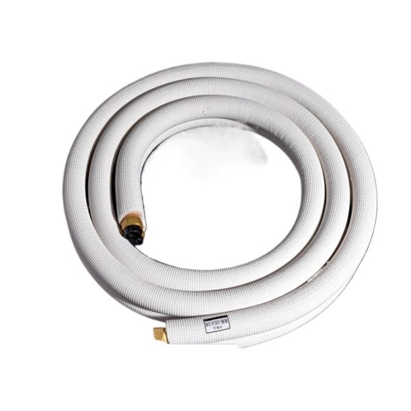 Universal HVAC Copper Pipe Extension Kit (6.35mm & 12.7mm OD, 3m Long) for Air Conditioner Outdoor Unit, Compatible with Chigo, Midea, etc.