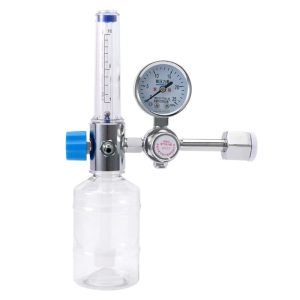 Medical Oxygen Inhaler Regulator (0-25 MPa Measurement Range, 0.25 MPa Outlet Pressure, 1-15 L/min Flow Rate) for Medical Oxygen Cylinder