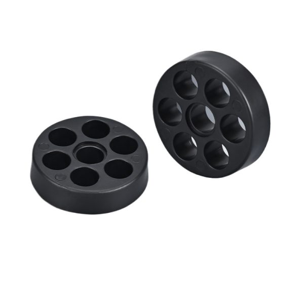 Industrial Rubber Shock Absorber (Round, Black) for Outdoor HVAC Unit - WTG004-B Vibration Damper