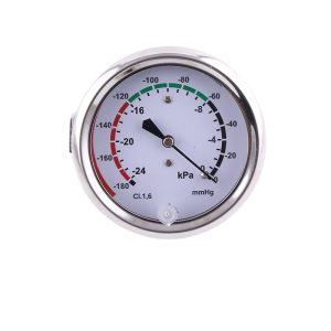 Axial Vacuum Pressure Gauge (63mm, -180mmHg, ±1.6%) for HVAC Systems Replaces YE63V1810MMHG