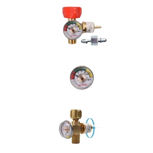 All-Copper Oxygen Valve (Pressure Reducing, Anti-Fall) for 2L Portable Welding Torch - Изображение 3