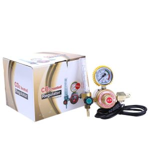 Yuepai CO2 Heated Pressure Reducer Regulator for Welding & Industrial Gas Cylinders, 0-25 MPa