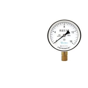 Diaphragm Pressure Gauge YE100 0-16 kPa High Precision Micro Pressure Meter with M20x1.5 Connection for HVAC Systems