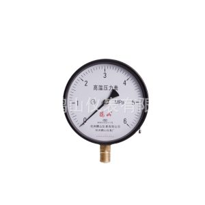Industrial High Temperature Pressure Gauge YWF150 (0-6 MPa, 100mm Dial, Radial Connection) for HVAC Systems