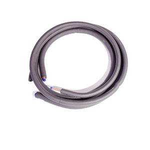 Insulated Copper HVAC Line Set (9.52*0.6 + 15.88*0.7) for Air Conditioner, Black, 3HP Cooling System